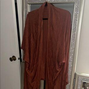 Rust Brown Kimono Batwing Poncho Cardigan MD/LG